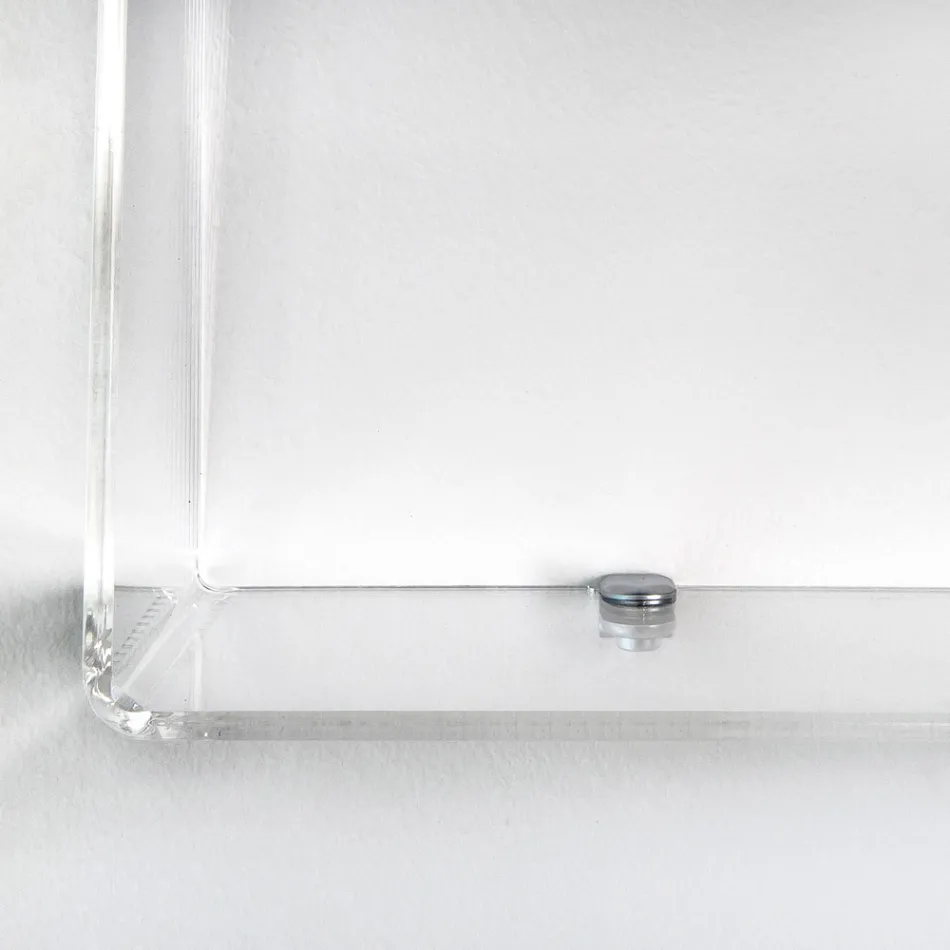 Transparent Plexiglass Object Shelf Made in Italy - Mufasa Viadurini