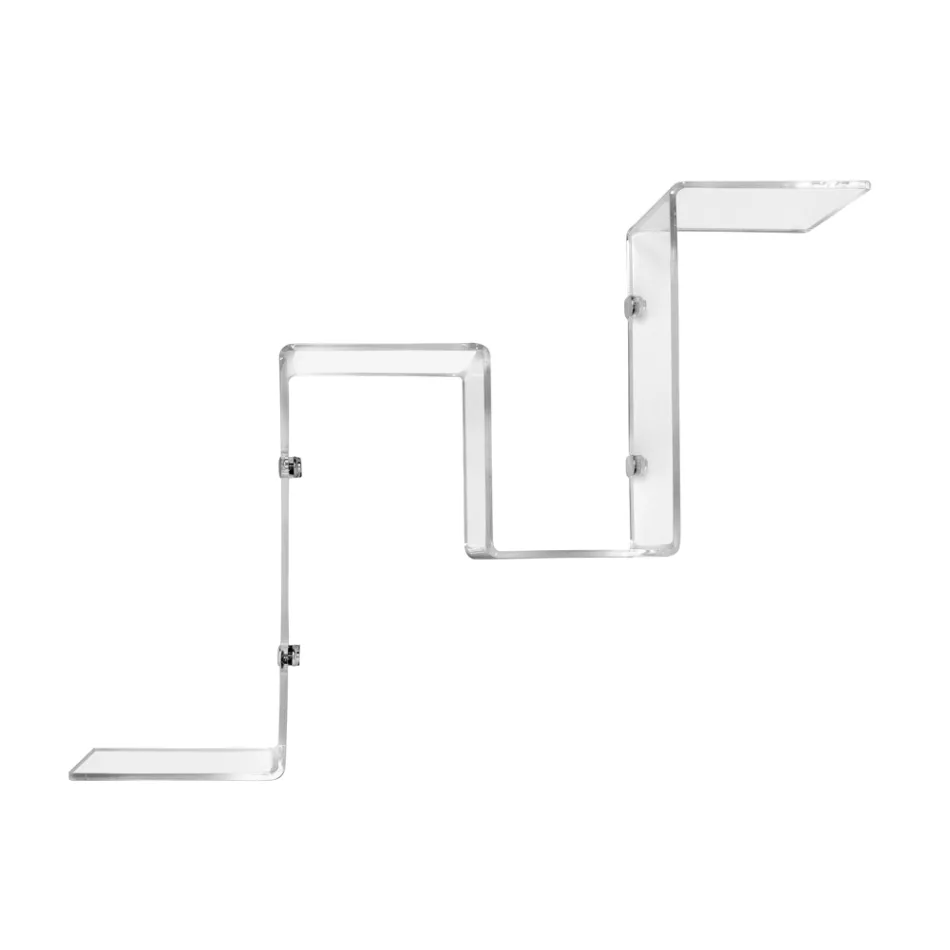 Transparent Plexiglass Object Shelf Made in Italy - Mufasa Viadurini