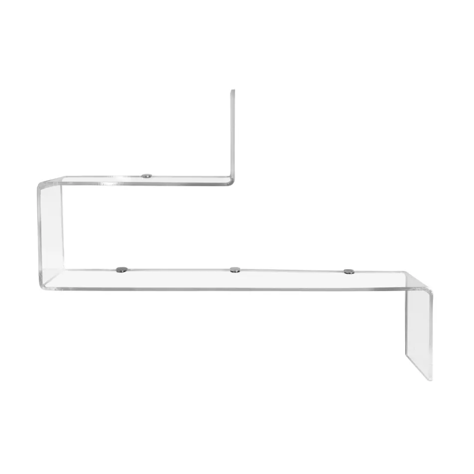 Transparent Plexiglass Object Shelf Made in Italy - Mufasa Viadurini