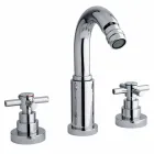 Classic 3-Hole Mixer in Chromed Brass Made in Italy - Zumbo Viadurini