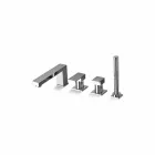 Made in Italy Design Brass 4 Hole Bathtub Mixer - Panela Viadurini