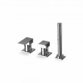Modern 3-Hole Brass Bathtub Mixer Made in Italy - Bibo