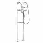 Classic Floor Mixer for Bathtub Made in Italy Brass - Omidio Viadurini