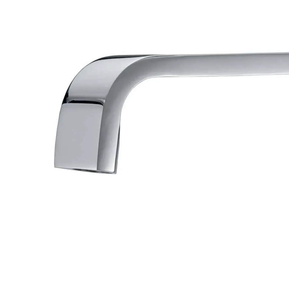 Mixer with Adjustable Spout for Washbasin in Brass Made in Italy - Alibi Viadurini