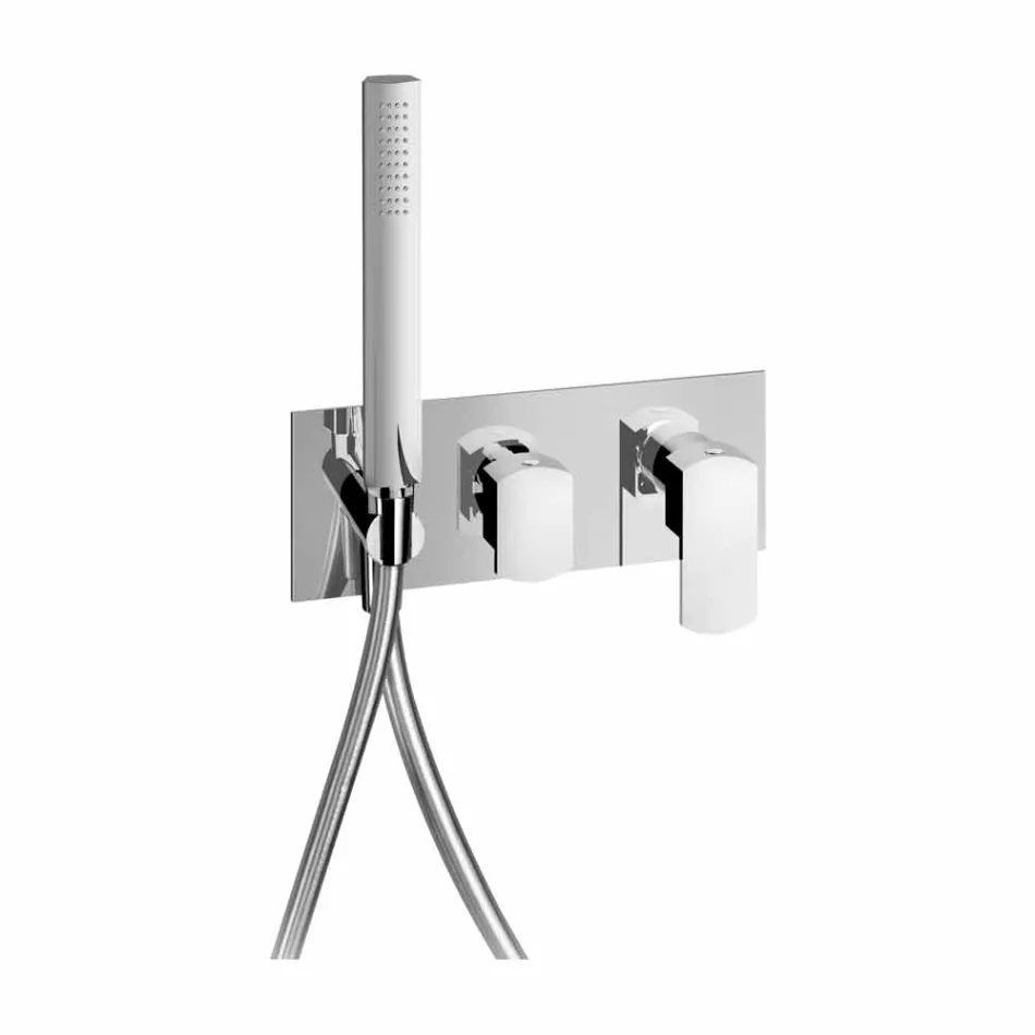 Modern Design Built-in Shower Mixer in Brass Made in Italy - Sika Viadurini