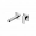 Wall Mounted Bathroom Basin Mixer No Drain Made in Italy - Sika