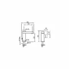 Bathroom Basin Mixer with Side Lever of Made in Italy Design - Panela Viadurini