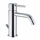 Bathroom Basin Mixer in Chromed Brass Modern Design Made in Itlay - Liro Viadurini