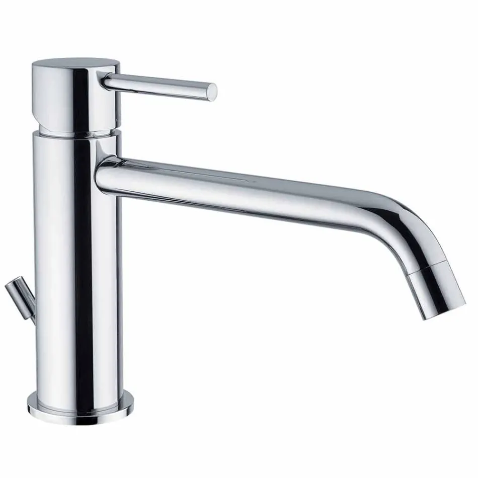 Basin Mixer with Spout 200 mm Centre Distance in Brass Made in Italy - Liro Viadurini