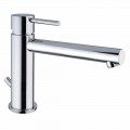 Brass basin mixer with spout 170 mm centre distance Made in Italy - Ermia