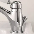 Classic Style Handmade Brass Basin Mixer with Lever - Noriana Viadurini