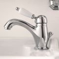 Classic Style Basin Mixer in Handmade Brass with Lever - Noriana