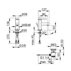 Single Lever Basin Mixer Classic Design Chrome Brass - Artemisia Viadurini