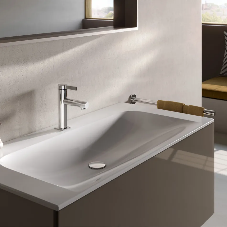 Single Lever Basin Mixer Classic Design Chrome Brass - Artemisia Viadurini