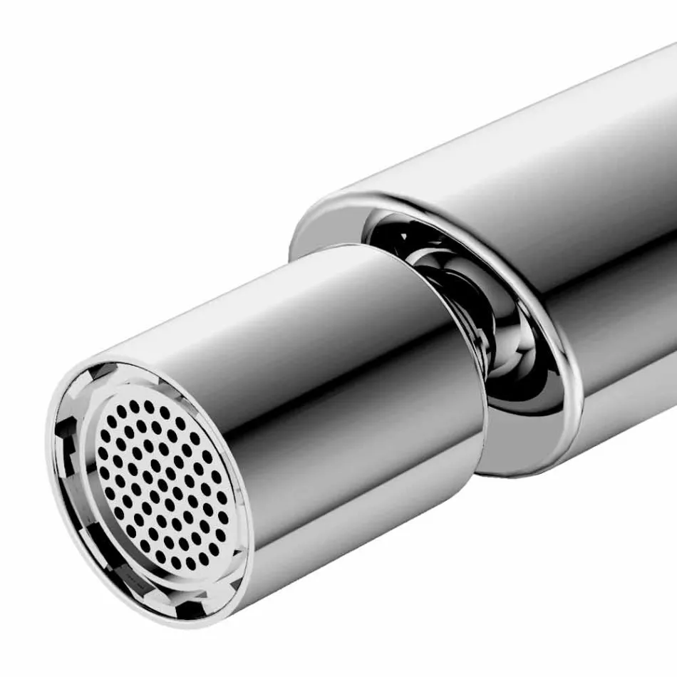 Modern Single-Lever Mixer with Metal Bidet Drain - Pinto Viadurini