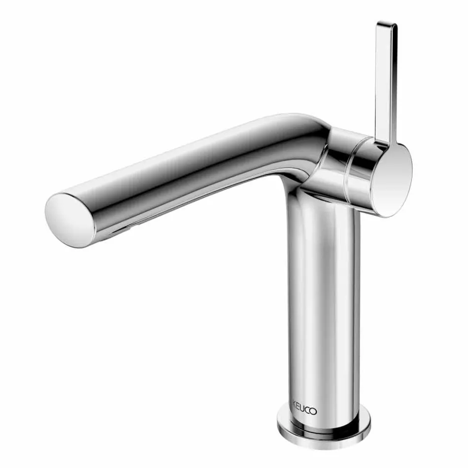 Modern Single-lever Bathroom Sink Mixer with Metal Drain - Pinto Viadurini