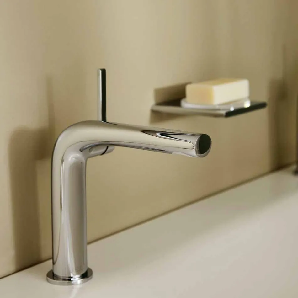 Modern Single-Lever Mixer for Washbasin Without Metal Drain - Pinto Viadurini