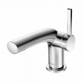 Single-lever basin mixer without waste in brass, precious - Pinto
