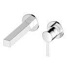 Square Design Wall Mounted Single-lever Basin Mixer - Erik Viadurini