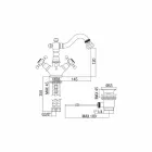 Classic Single Hole Mixer for Bidet in Brass Made in Italy - Lisca Viadurini