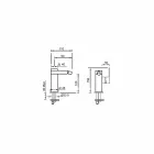 Side Lever Bidet Mixer Without Drain Made in Italy - Panela Viadurini