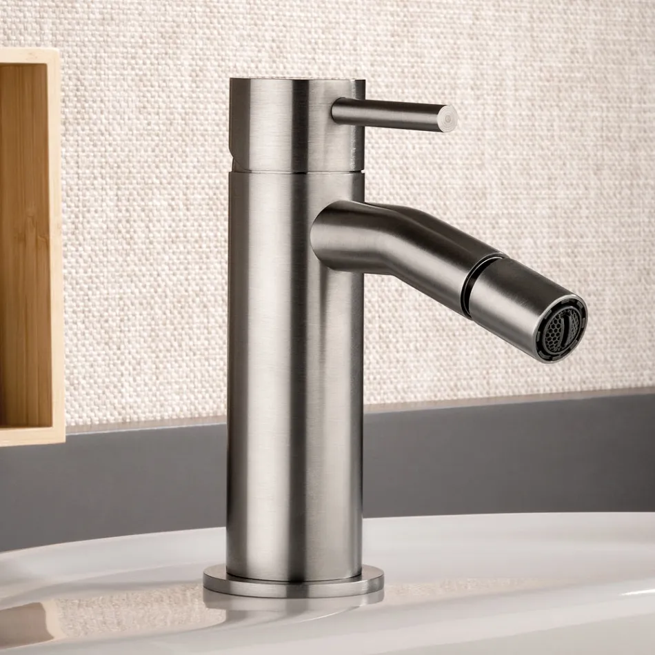 Bidet Mixer Without Drain in AISI 316L Steel - Artigli Viadurini