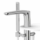 Modern Floor Deck Bath Mixer Made in Italy - Palimio Viadurini