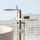 Modern Floor Deck Bath Mixer Made in Italy - Palimio Viadurini