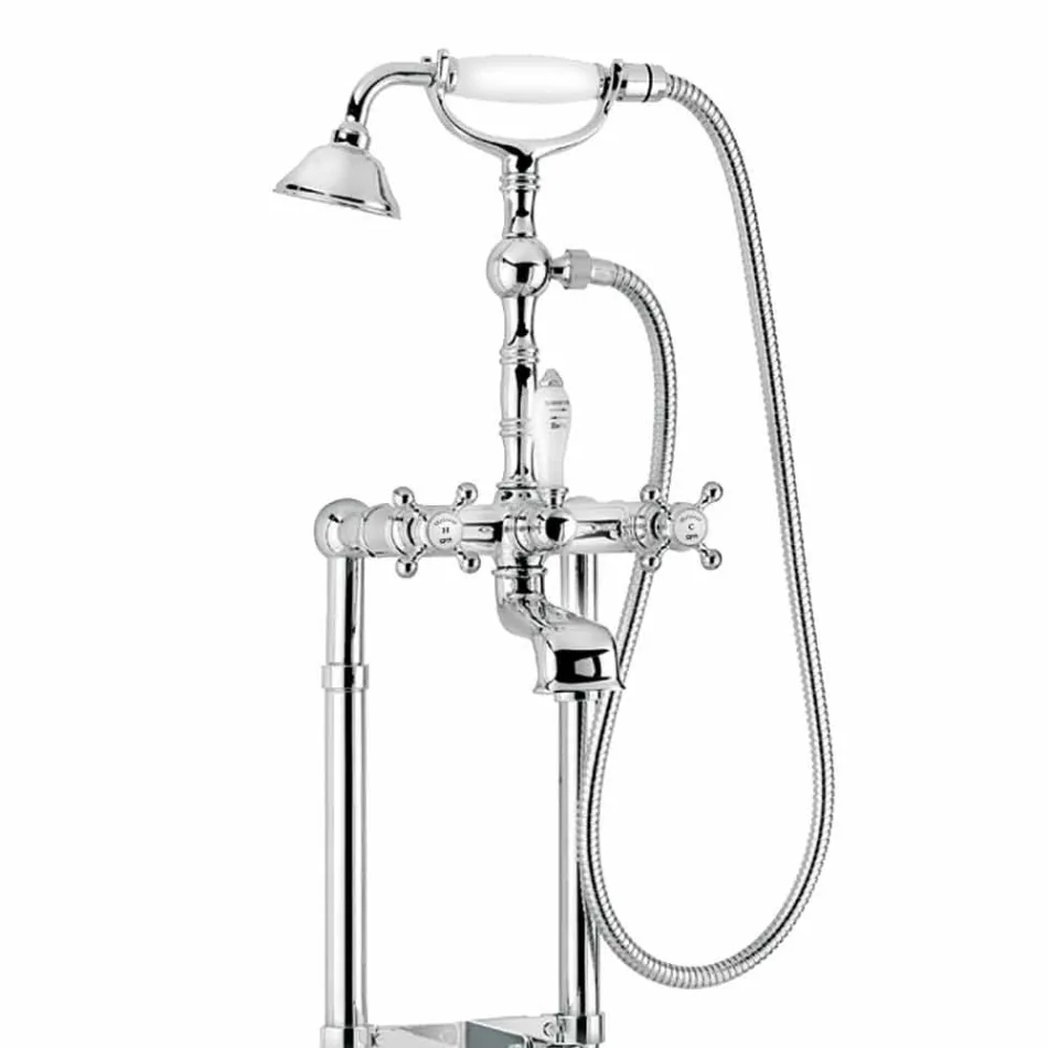 Classic Brass Bathtub Mixer Made in Italy - Eripio Viadurini