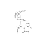 Designer External Shower Mixer in Brass Made in Italy - Bibo Viadurini