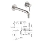 Built-in Sink Mixer in Stainless Steel AISI 316L - Artigli Viadurini