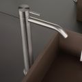 High Basin Mixer with Long Spout in AISI 316L Steel - Artigli