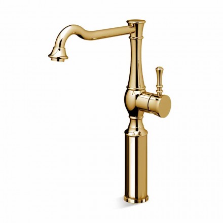 High Barrel Bathroom Basin Mixer 13 cm Extension Made in Italy - Neno Viadurini
