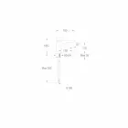 Modern Brass Bathroom Sink Mixer Made in Italy - Besugo Viadurini