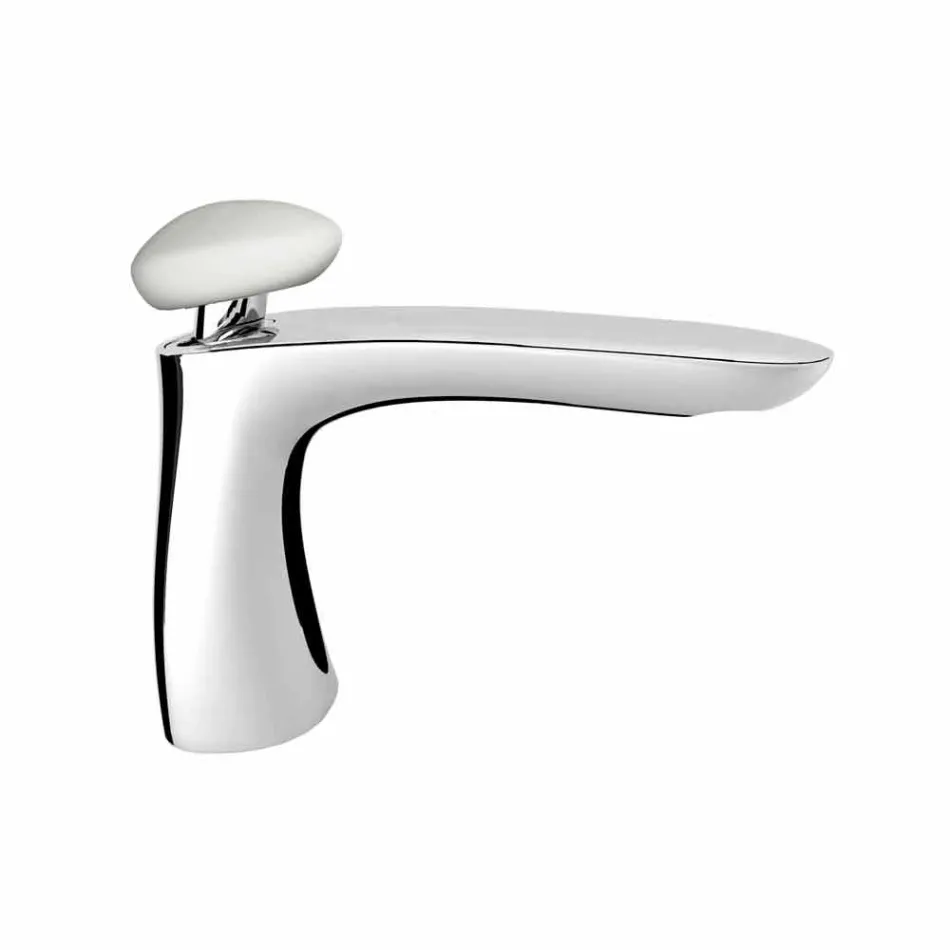 Modern Brass Bathroom Sink Mixer Made in Italy - Besugo Viadurini