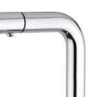 Washbasin mixer with 2-jet hand shower in brass Made in Italy - Croma Viadurini