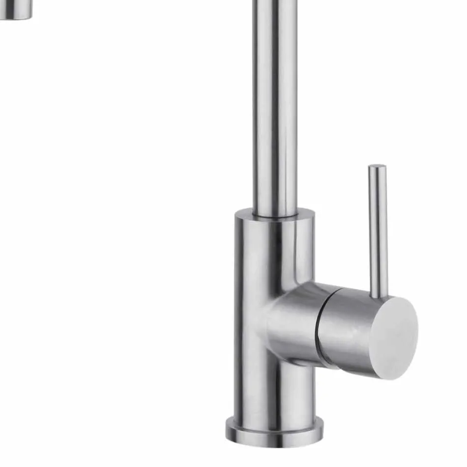 Adjustable Stainless Steel Kitchen Sink Mixer Made in Italy - Lilio Viadurini