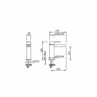 Design Washbasin Mixer Without Drain Made in Italy - Bibo Viadurini