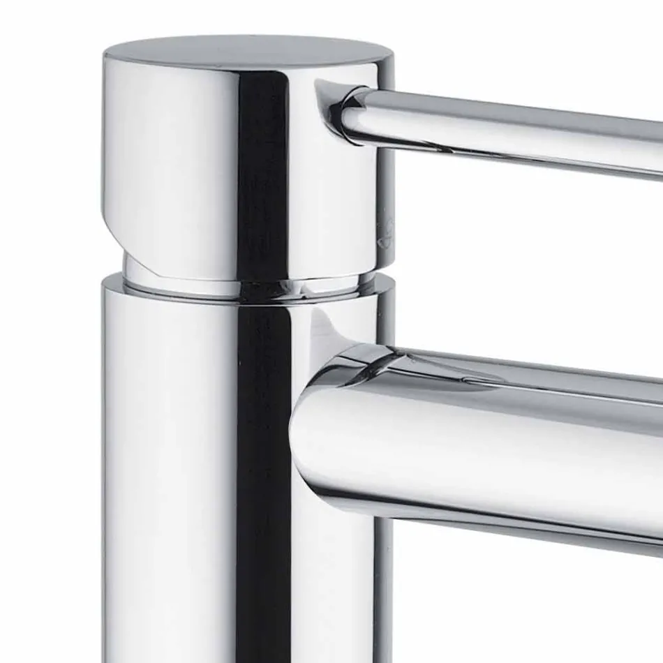 Brass Basin Mixer Chrome Finish Made in Italy - Ermia Viadurini