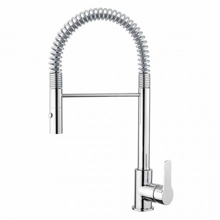 Adjustable Basin Mixer with Brass Spring Made in Italy - Cardio Viadurini