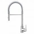 Adjustable Basin Mixer with Brass Spring Made in Italy - Cardio