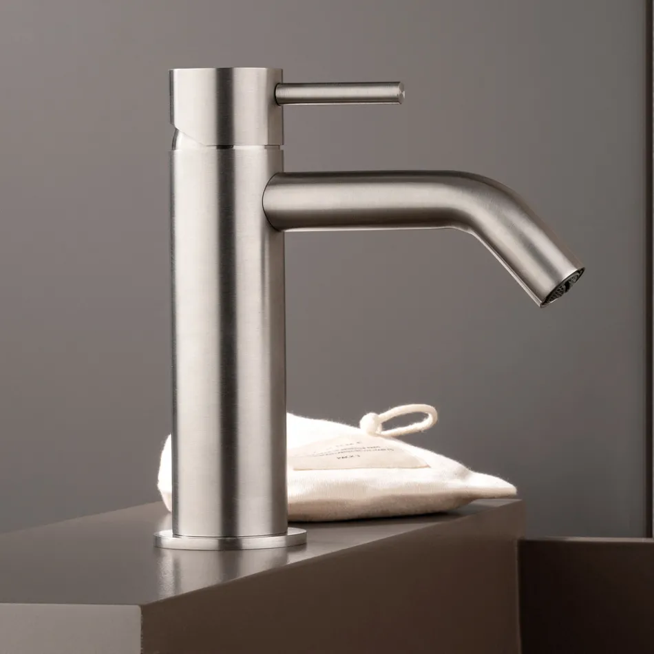 Stainless Steel AISI 316L Wasteless Sink Mixer Tap - Artigli Viadurini