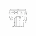 Modern Design Built-in Bath Mixer in Brass Made in Italy - Sika Viadurini