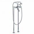 Floor Mixer for Bathtub Classic Design in Brass Made in Italy - Lisca