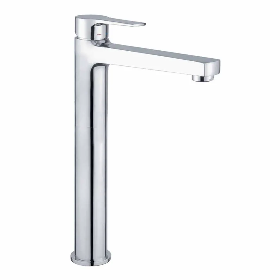 Extended Mixer for Washbasin in Modern Brass Made in Italy - Sindra Viadurini