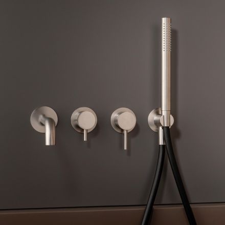 Built-in Bathtub Mixer in Stainless Steel AISI 316L - Claws Viadurini