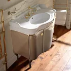 Cabinet with Two Doors and Glossy Lacquered Basket Made in Italy - Sweets Viadurini