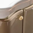 Cabinet with Two Doors and Glossy Lacquered Basket Made in Italy - Sweets Viadurini