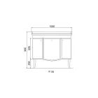 Cabinet with Two Doors and Glossy Lacquered Basket Made in Italy - Sweets Viadurini