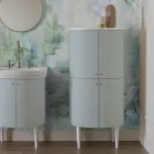 Bathroom Cabinet with Four Doors that Close 3 Shelves Made in Italy - Sweets Viadurini
